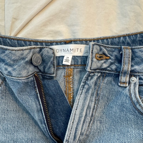 Dynamite Jean Shorts Light Blue Denim Women’s 24 - Picture 4 of 5